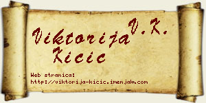 Viktorija Kičić vizit kartica